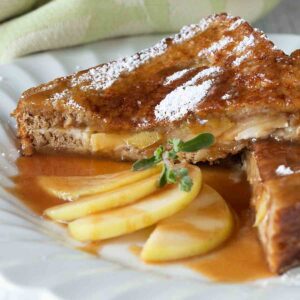 Caramel apple french toast