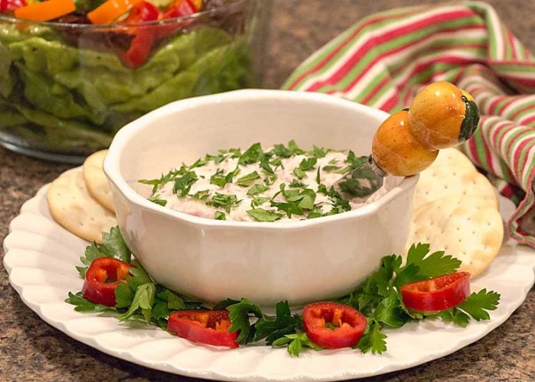 Smoked Whitefish Chevre is a simple and delicious appetizer which, with only four ingredients, lets the flavors of smoked fish and goat cheese shine!