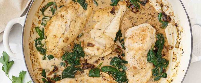 Creamy Tuscan Skillet Chicken with Sun-Dried Tomatoes