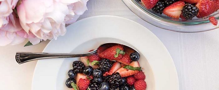 Fresh Berry Salad with Limoncello