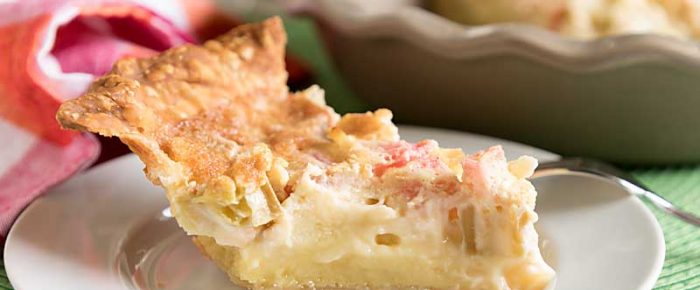 Rhubarb Custard Pie Rhubarb Custard Pie