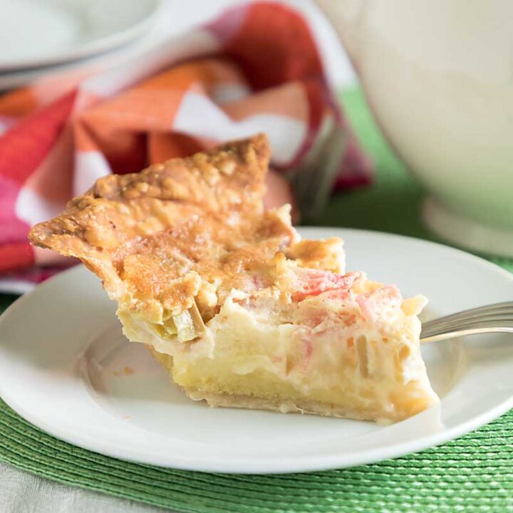 Rhubarb Custard Pie