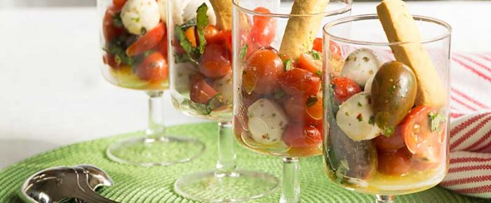 Deconstructed Caprese Salad Appetizer Deconstructed Caprese Salad Appetizer