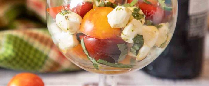 Cherry Tomato Caprese Salad or Appetizer