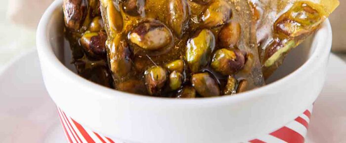 Pistachio Brittle without Corn Syrup Pistachio Brittle without Corn Syrup