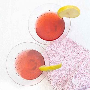 Skinny Strawberry Gimlet
