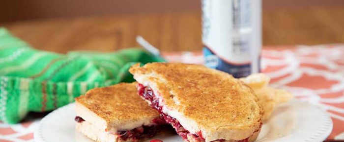 Jammy Brie Grilled Cheese, Bacon Optional