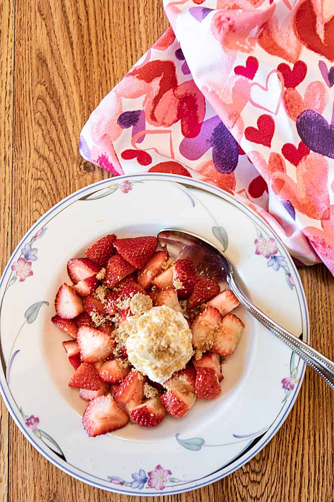 Strawberries with Sour Cream and Brown Sugar Art of Natural Living