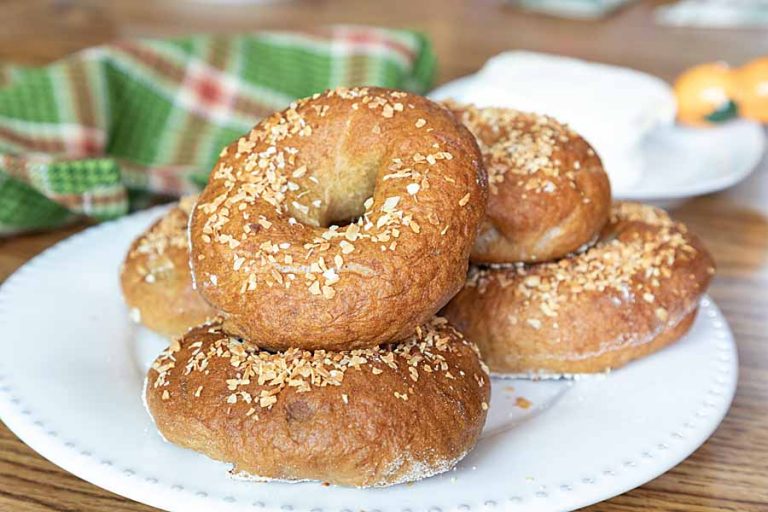 Homemade Onion Bagels Art of Natural Living