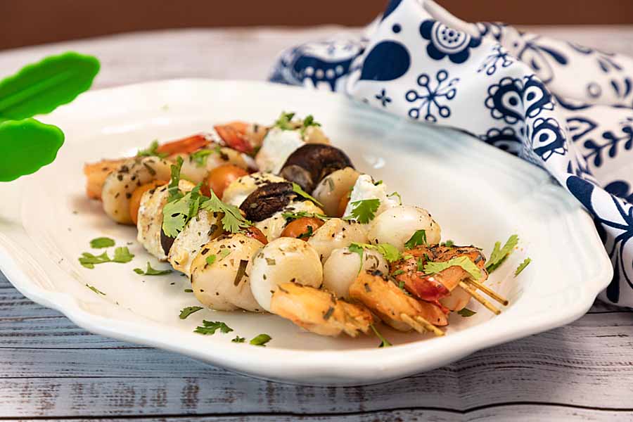 Shrimp and scallops clearance kabobs