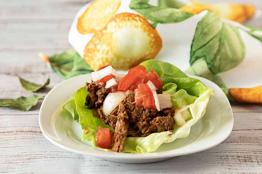 Slow Cooker Shredded Beef Chimichanga Recipe - My Natural Family