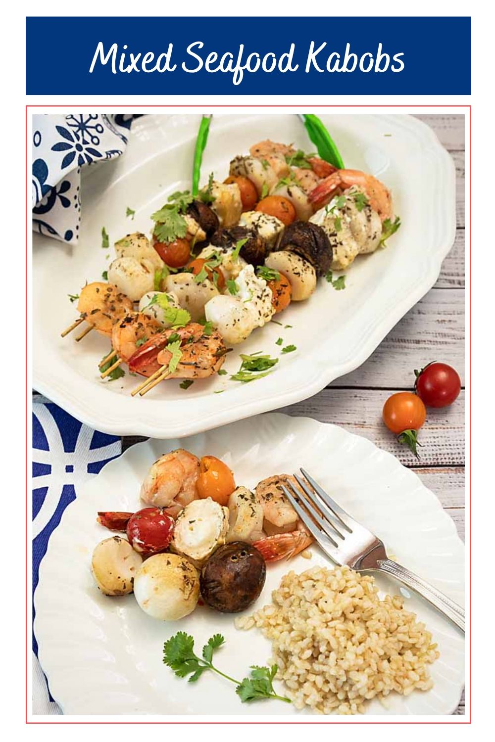 Seafood shish outlet kabobs