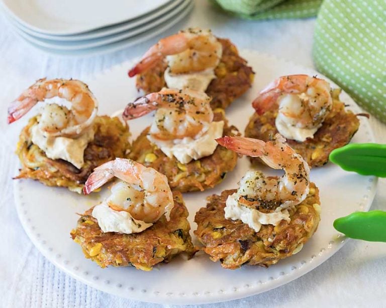 Harvest Vegetable Fritters with Shrimp
