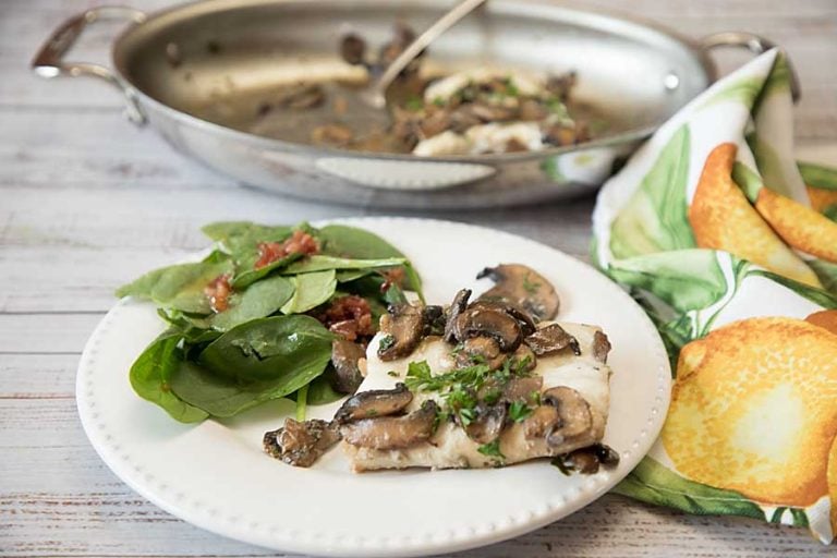Whitefish with Mushrooms and Vermouth delivers sophisticated flavor--but is easy enough for every day dinner.