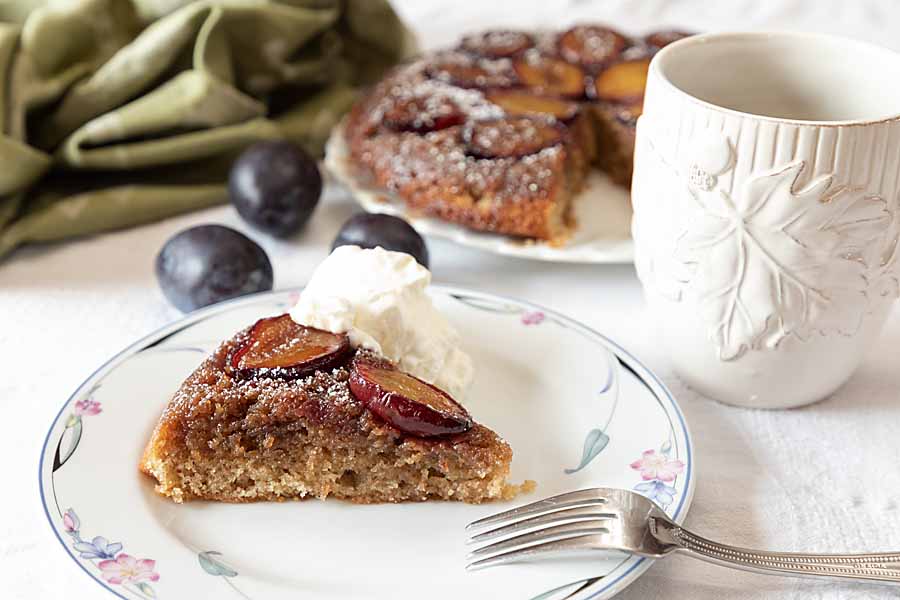 Plum Upside Down Cake Recipe | Brightland