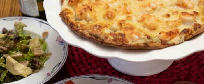 White Seafood Pizza White Seafood Pizza