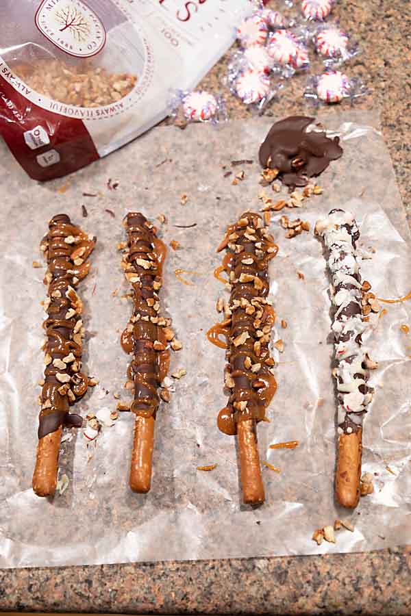 chocolate dipped pretzel rods recipe