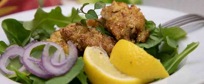 New Orleans Fried Oyster Salad