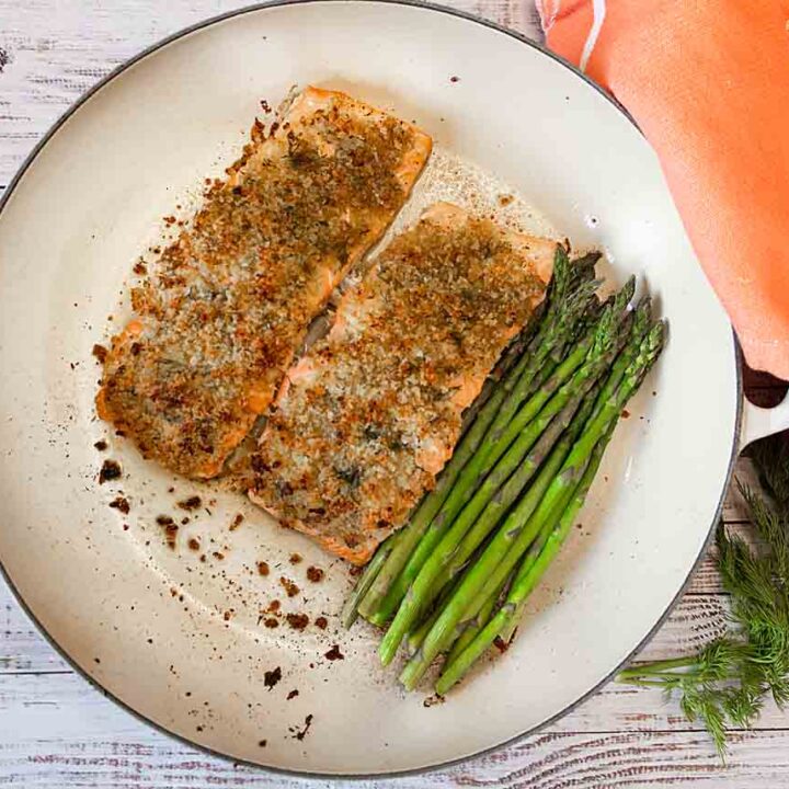 Horseradish Crusted Salmon with Asparagus – Art of Natural Living
