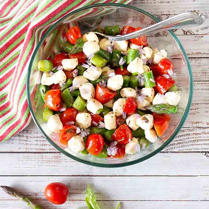 Asparagus Caprese Salad