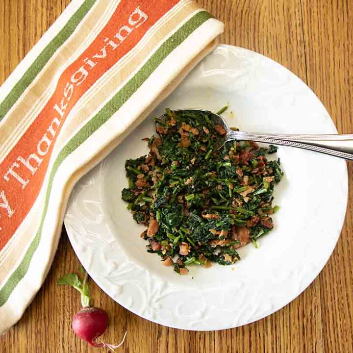 Smoky Radish Greens