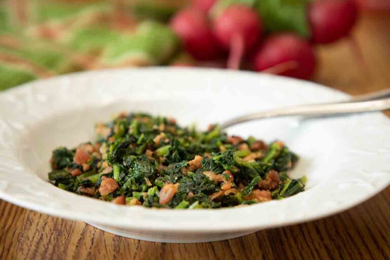 5-Ingredient Smoky Radish Greens