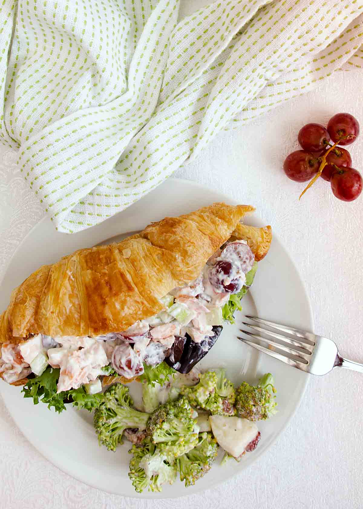 Salmon Salad with Grapes & Pecans updates a classic chicken salad. Serve as a sandwich or salad for lunch, brunch, shower or dinner.