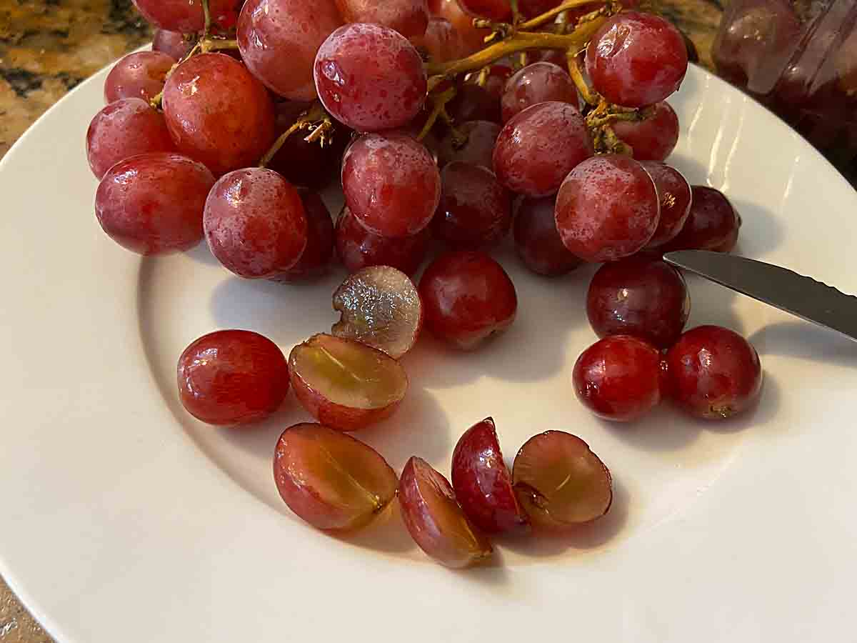 Halve grapes