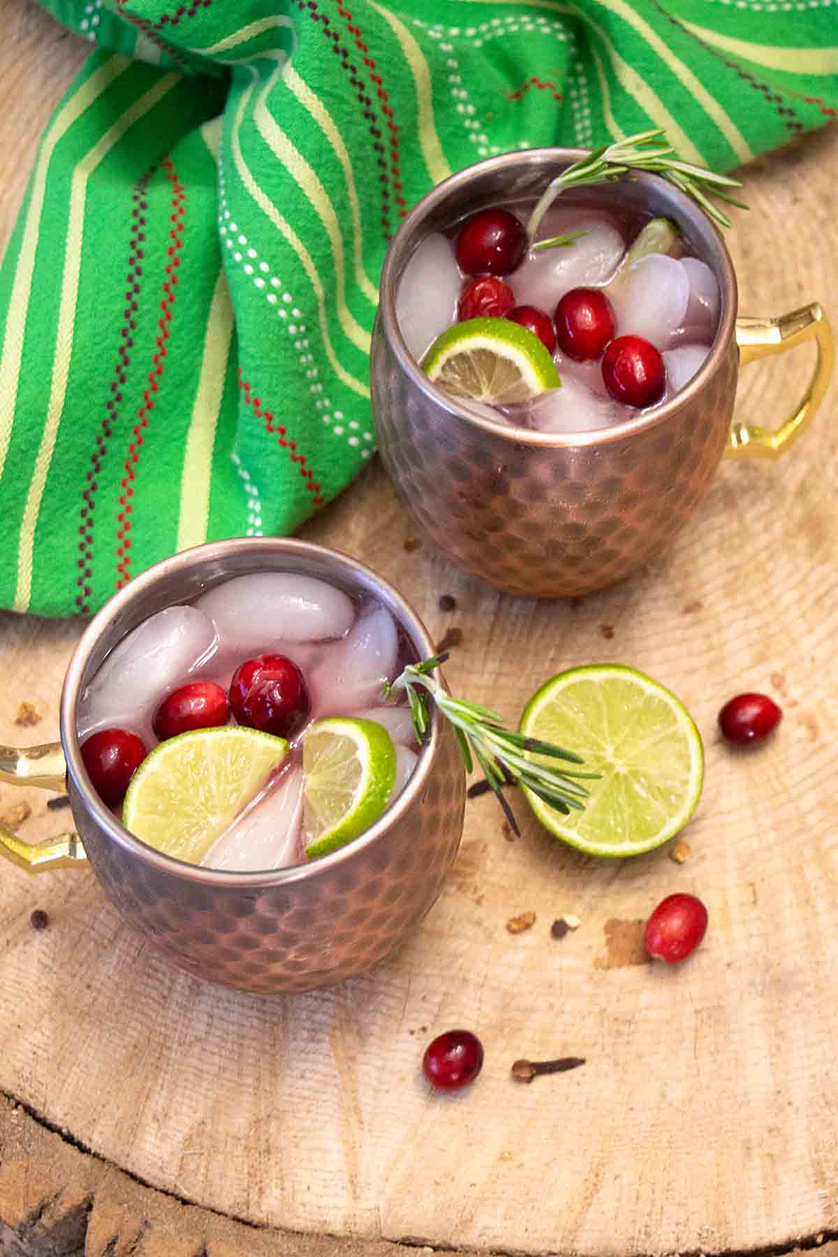 Cranberry Moscow Mule - Dinner at the Zoo