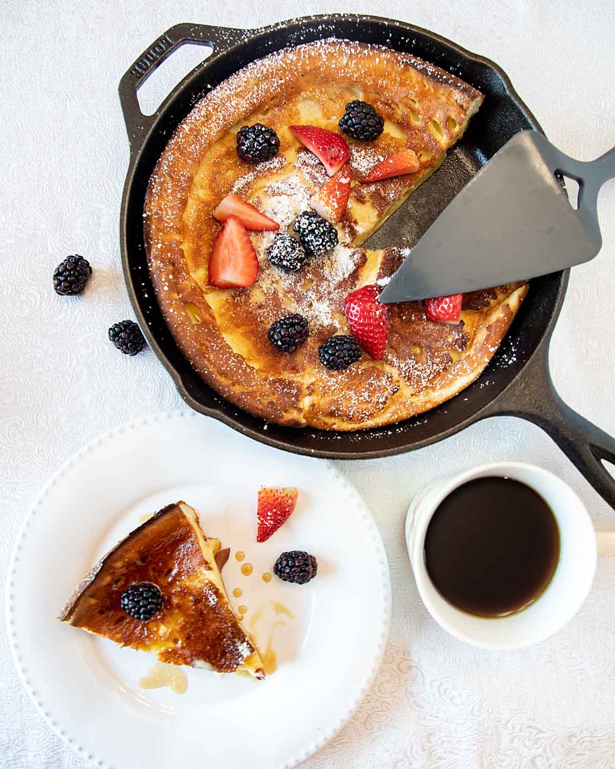 Cast Iron Skillet Dutch Baby Pancakes Recipe - Hello Creative Family