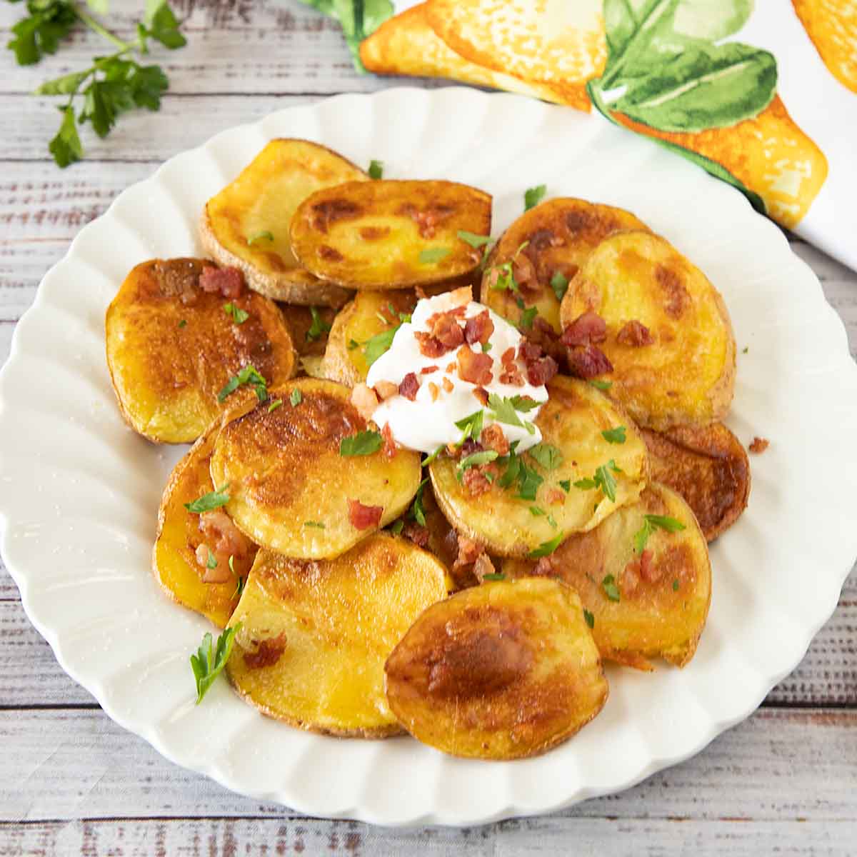 Pan Fried Potato Slices 