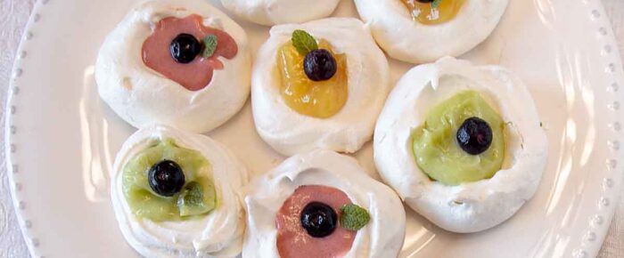 Meringue Nests with Fruit Curd Meringue Nests with Fruit Curd
