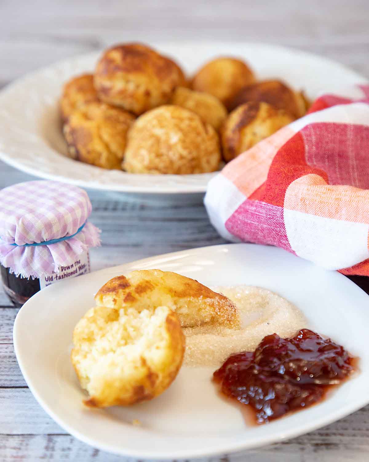 With a rich moist interior and a delicately crisp exterior, Aebleskivers, Danish Pancake Balls, are a special breakfast treat or snack.