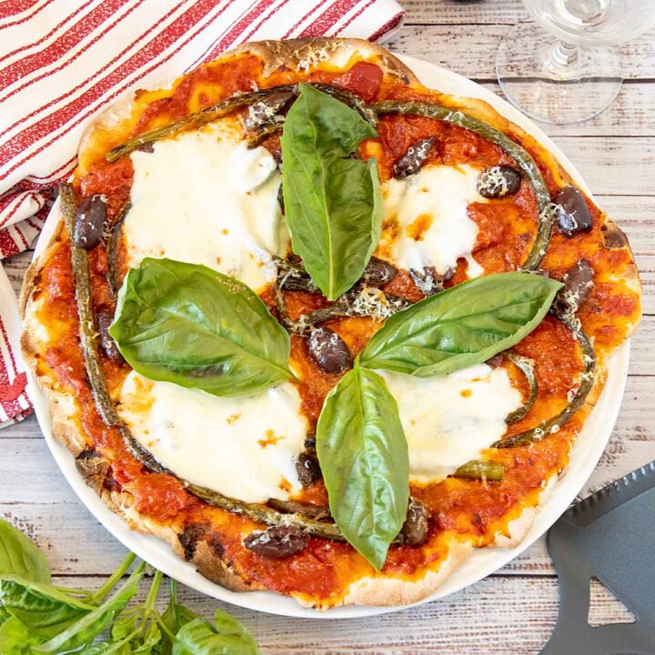 Garlic Scape Pizza