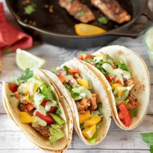 Blackened Salmon Tacos