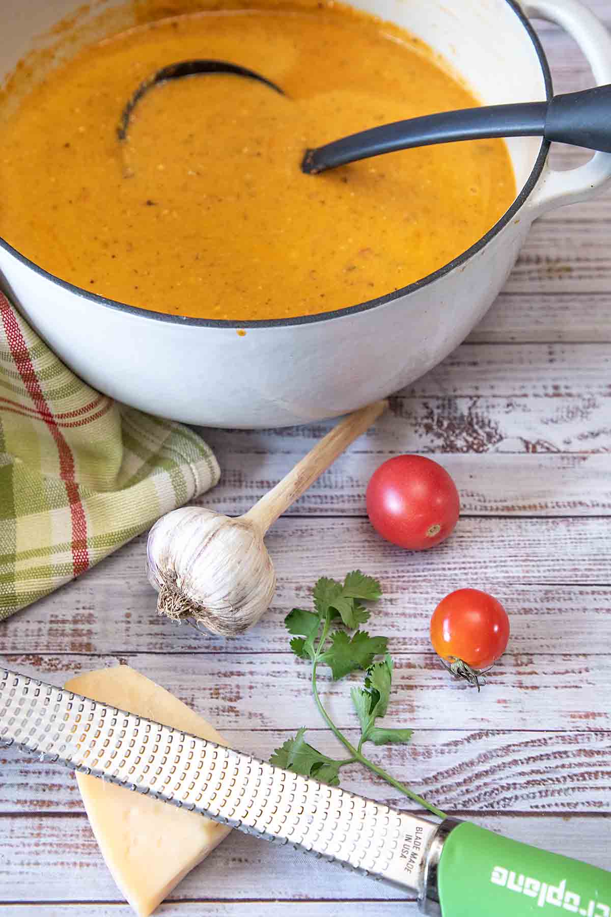 Pea and Carrot Soup - The Forked Spoon