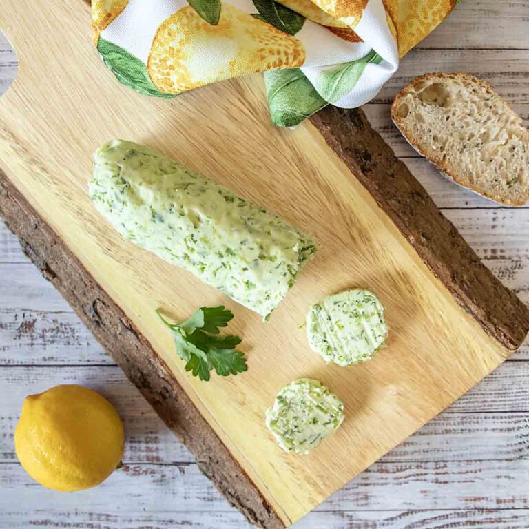 Garlic scape butter
