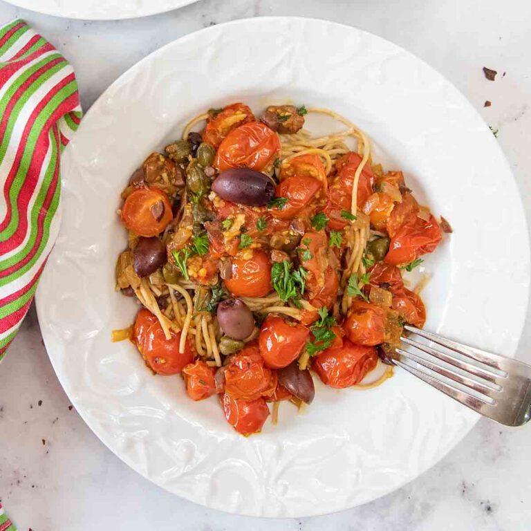 cherry Tomato pasta puttanesca