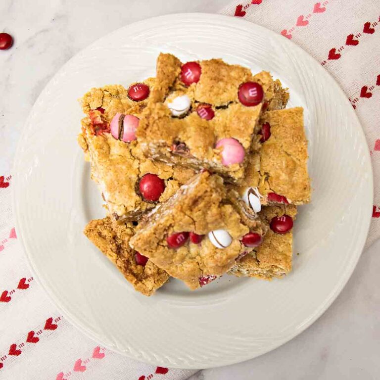 Oatmeal M&M Blondies