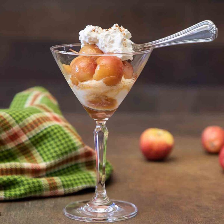 (Baked or) Cider Poached Apples