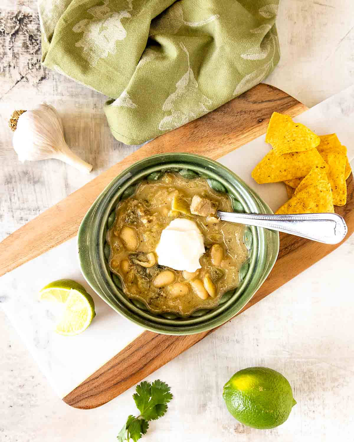 white chili with pork or chicken