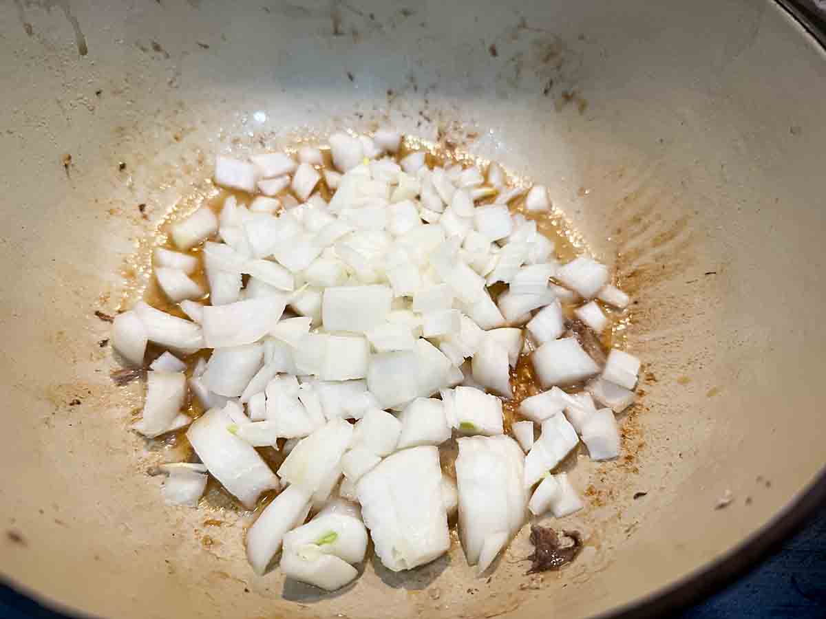 cook onion