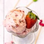 homemade strawberry ice cream
