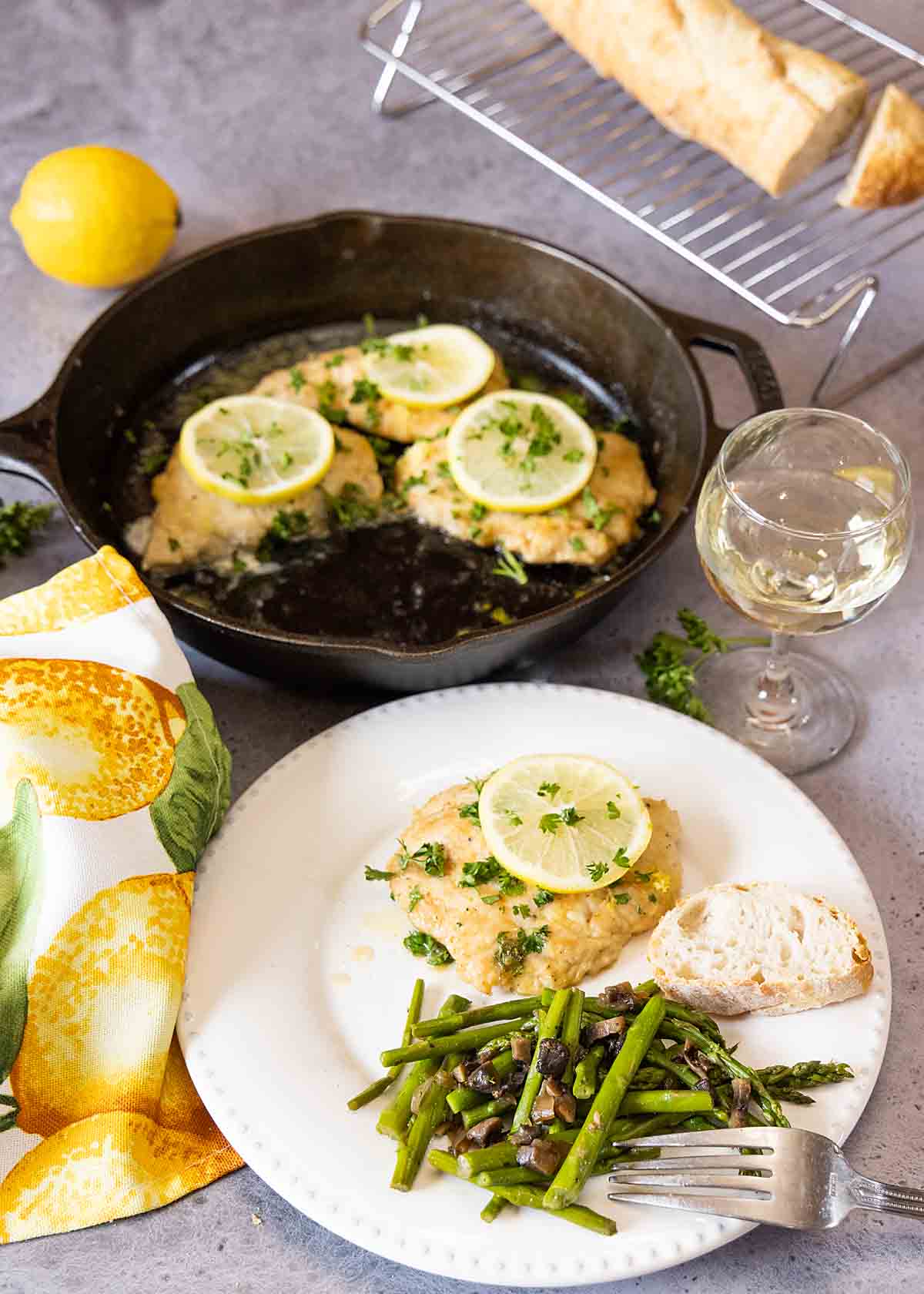 Chicken LImone served