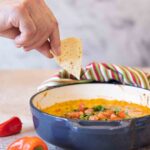 Dipping into Cheesy Corn Dip