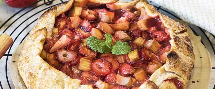 Strawberry Rhubarb Galette