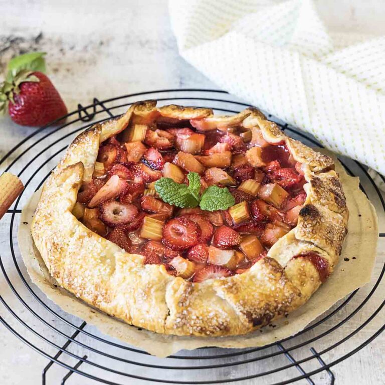 Strawberry Rhubarb Galette