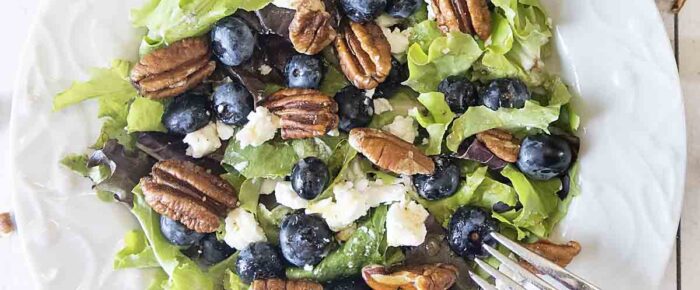 Blueberry Salad with Honey Lemon Dressing