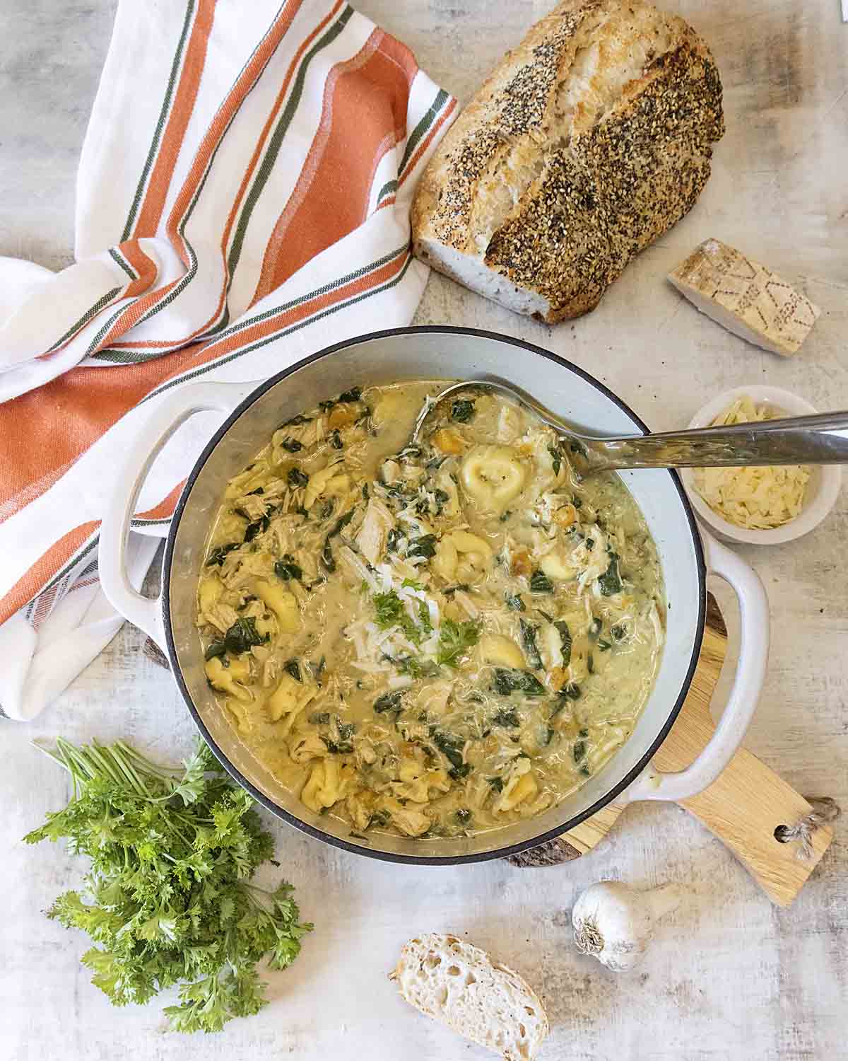 Chicken Tortellini Soup