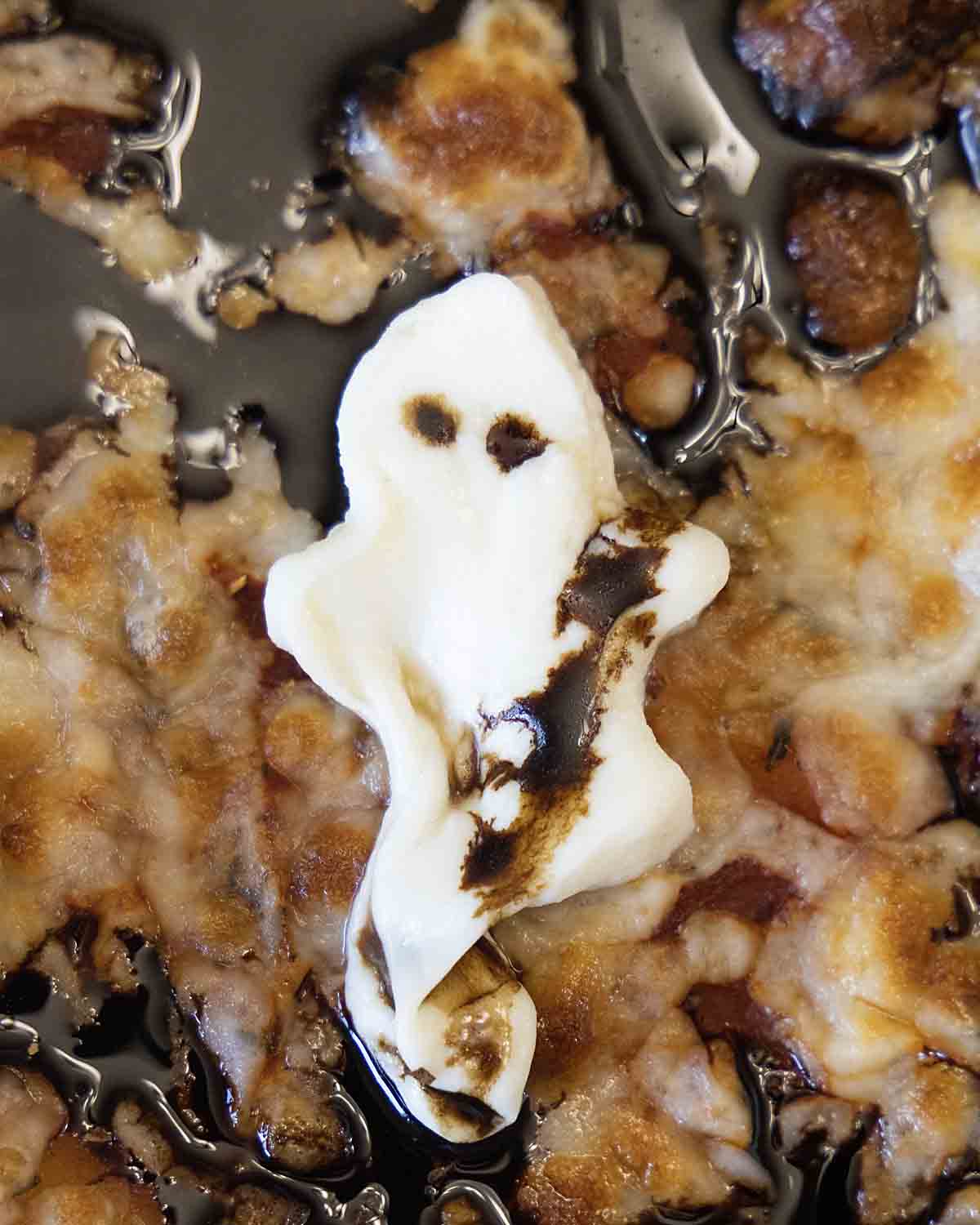 ghost on pizza